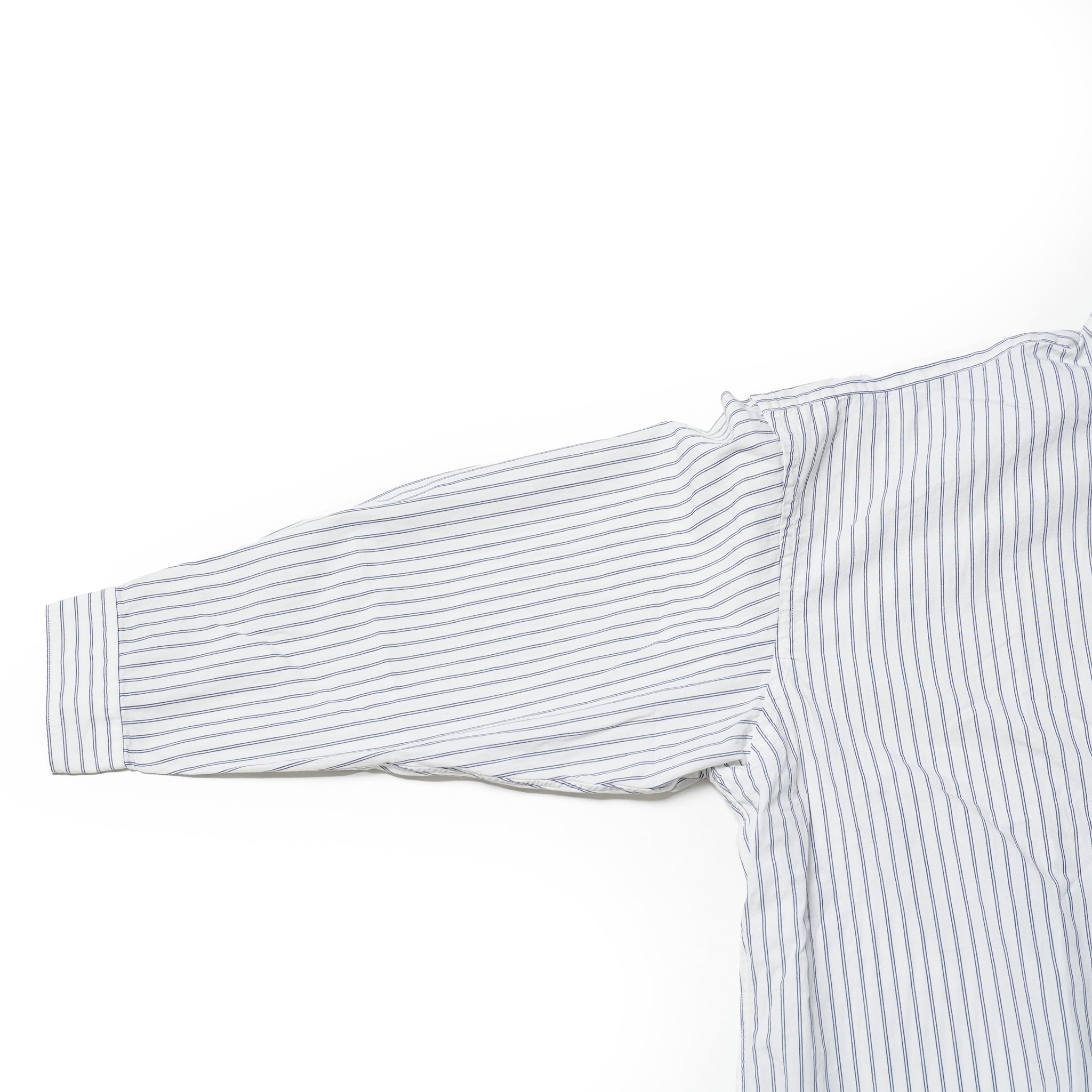 No:rgw-01_st_2023ss | Name:regular wide shirts stripe | Color:White/Blue【CATTA_カッタ】