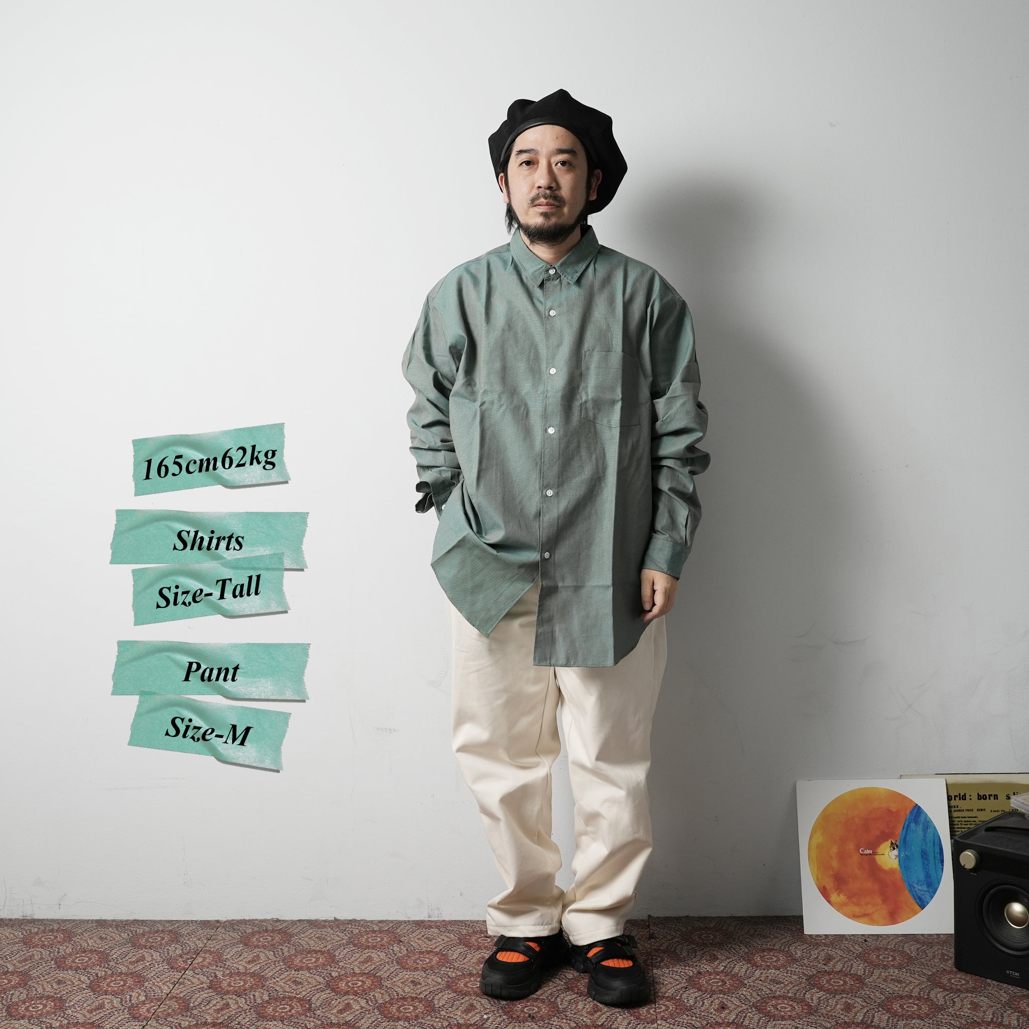 Name: OG REG SHIRTS | Color: Green | Size : Regular/Tall 【CITYLIGHTS PRODUCTS_シティライツプロダクツ】