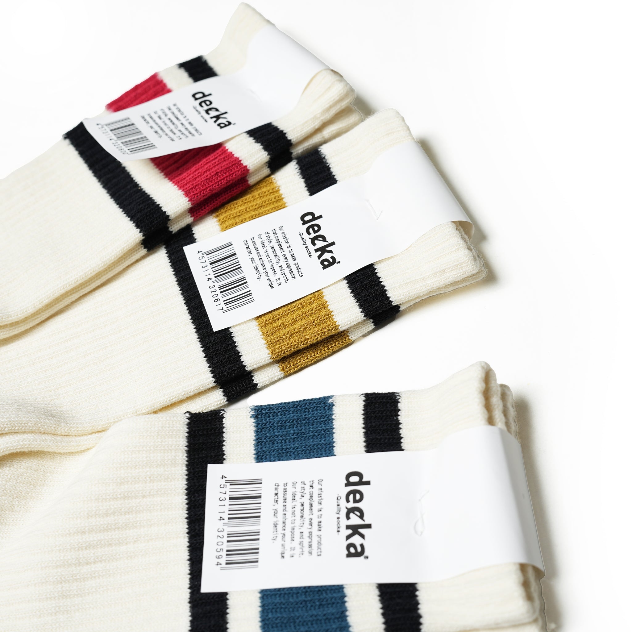 de-11] 80's Skater Socks【DECKA QUALITY SOCKS_デッカクオリティ