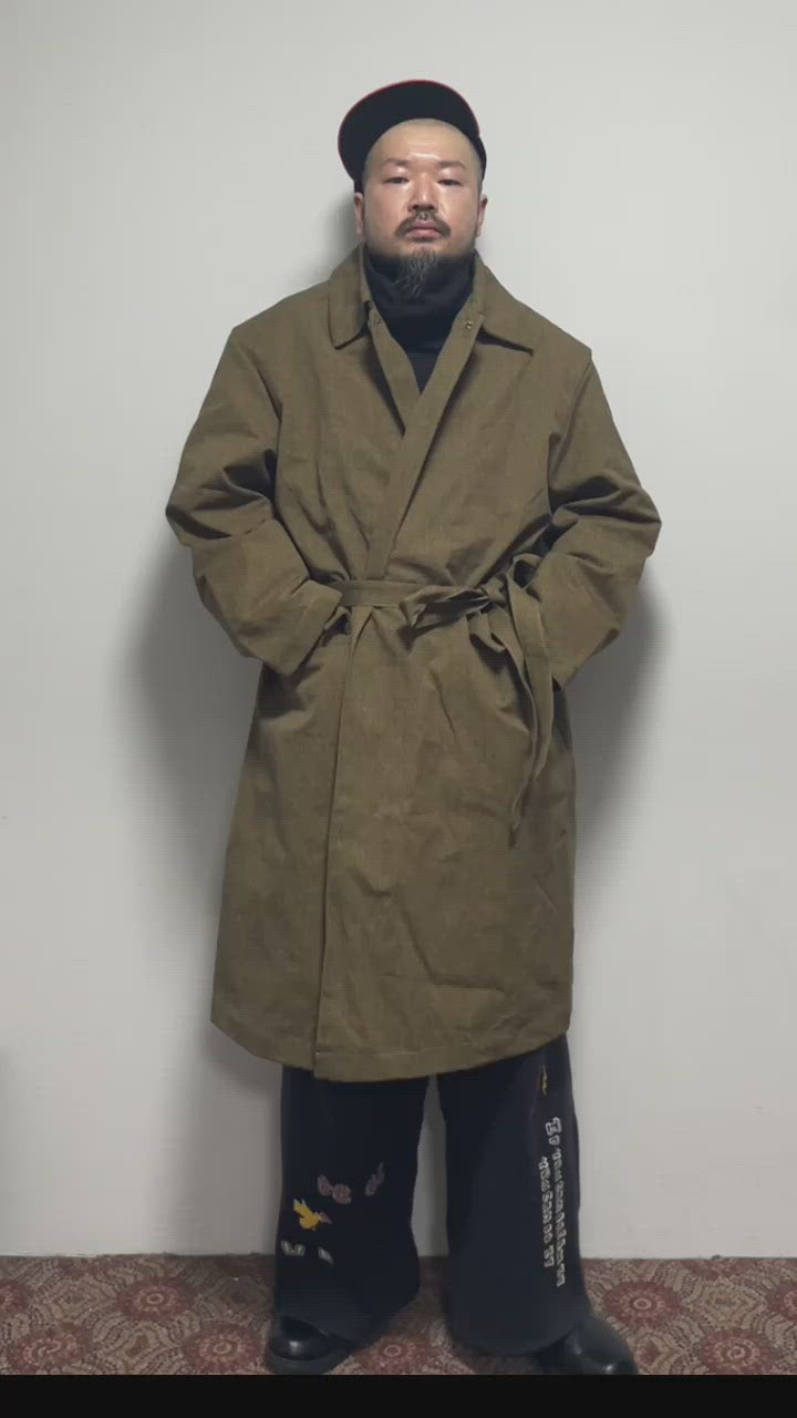 M30008 | Jute Coat | Color:Old Hunting Brown/Black Mix |  Size:38/40/42【MONITALY_モニタリー】 - 38