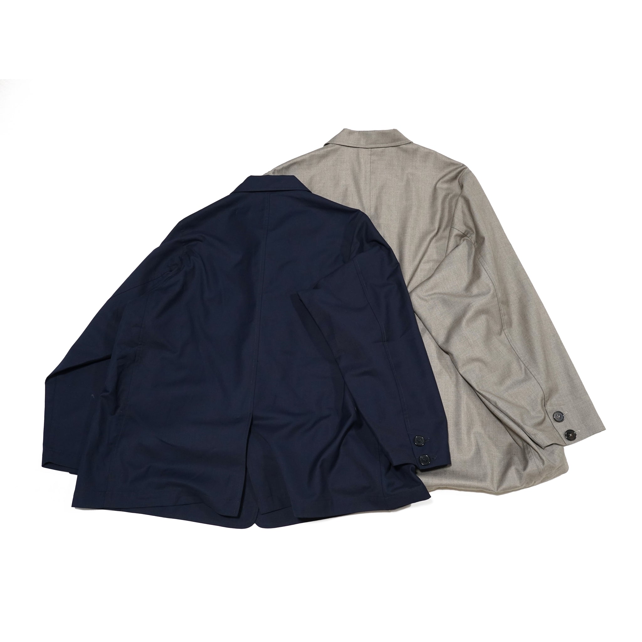 No:LL-JK01 | Name:Flower Embroidery Big Jacket | Color:Gray/Navy【EFILEVOL_エフィレボル】
