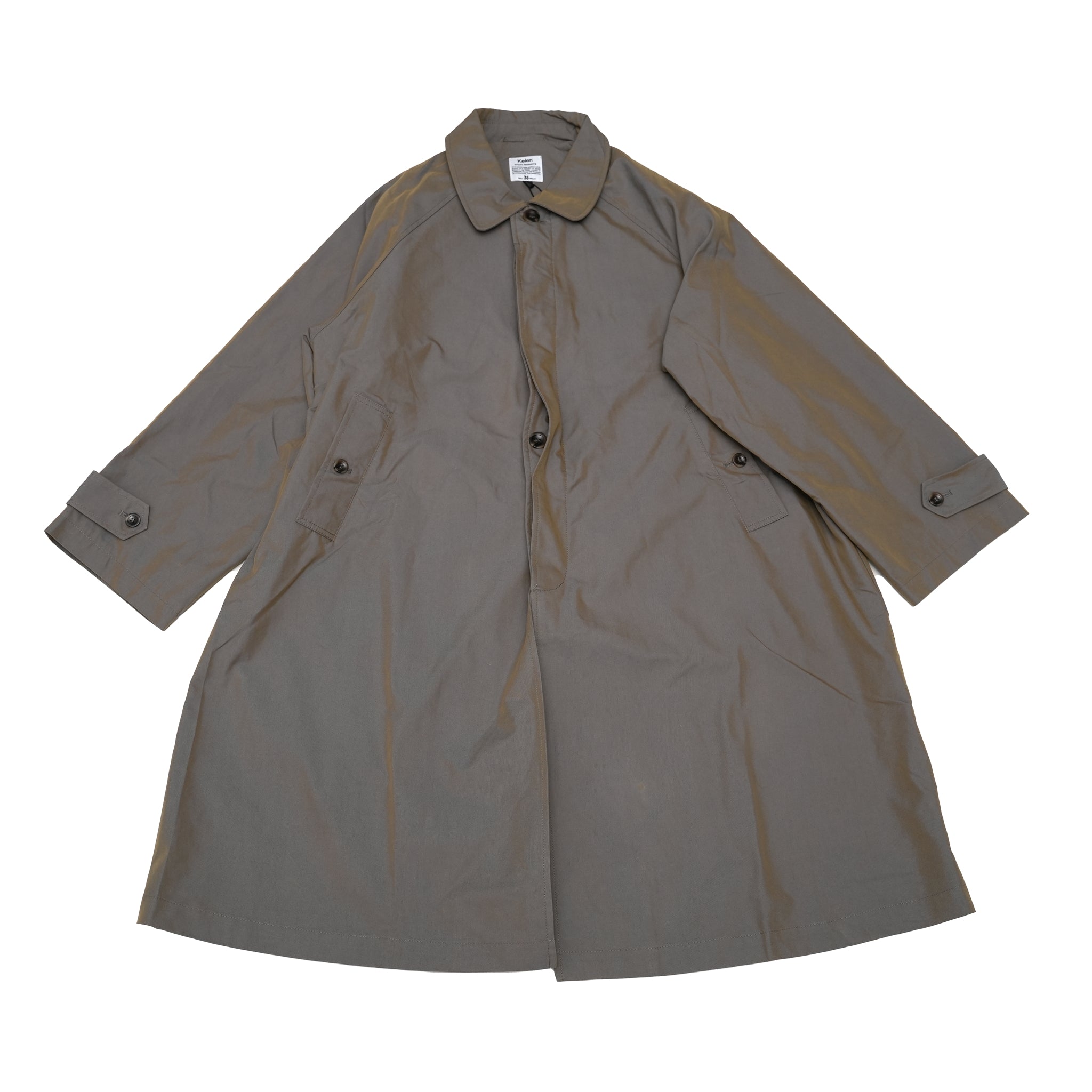 Graves_Bal Collar Coat – Offwhite / Beige / Charcoal / Black | KELEN MEN