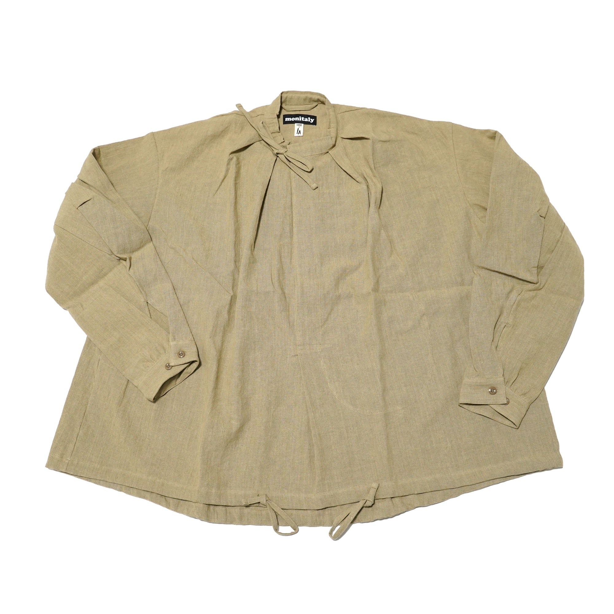 No:M29502 | Name:Military Smock Pullover | Color:230G LINEN KHAKI【MONITALY】-MONITALY-ADDICTION FUKUOKA