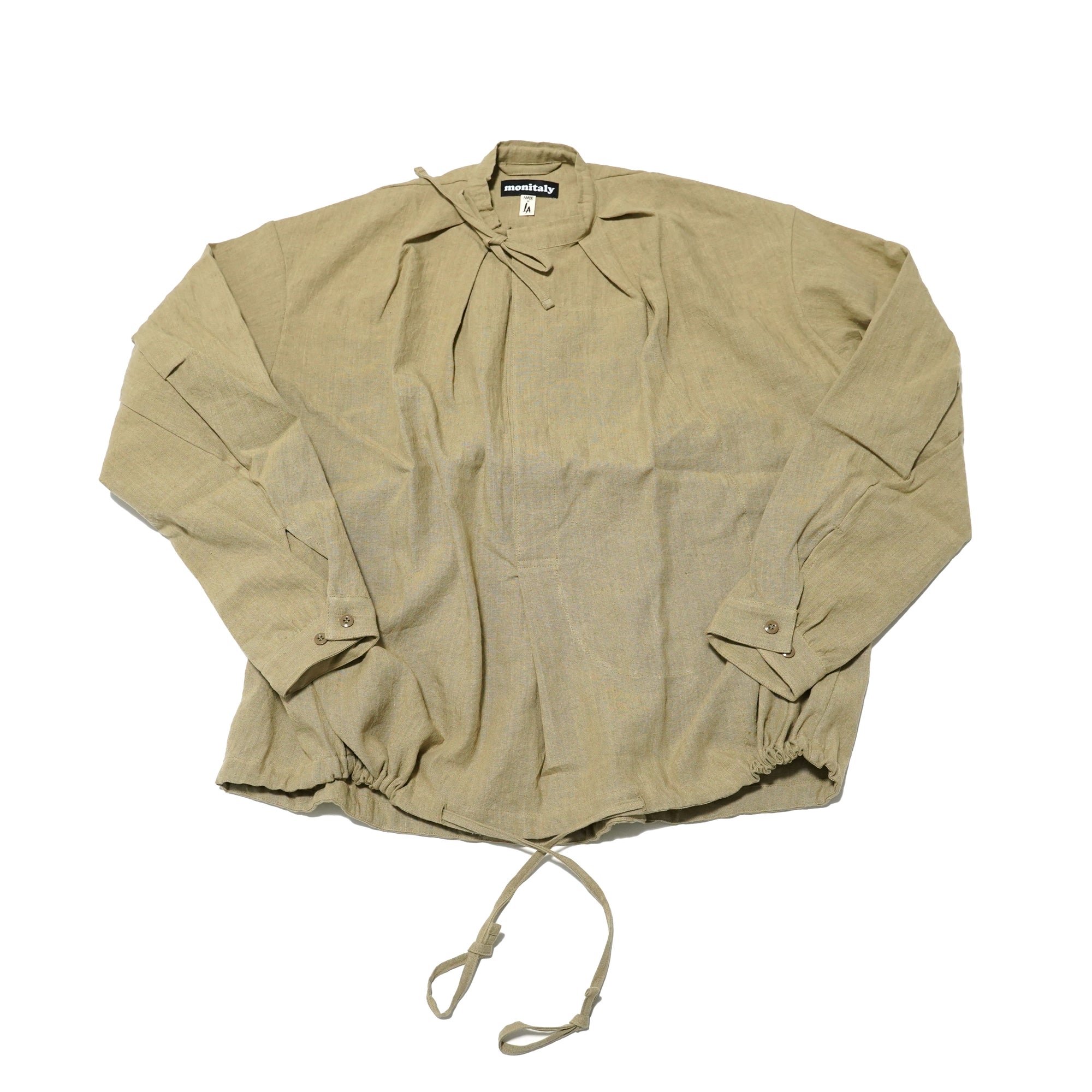 No:M29502 | Name:Military Smock Pullover | Color:230G LINEN KHAKI【MONITALY】-MONITALY-ADDICTION FUKUOKA