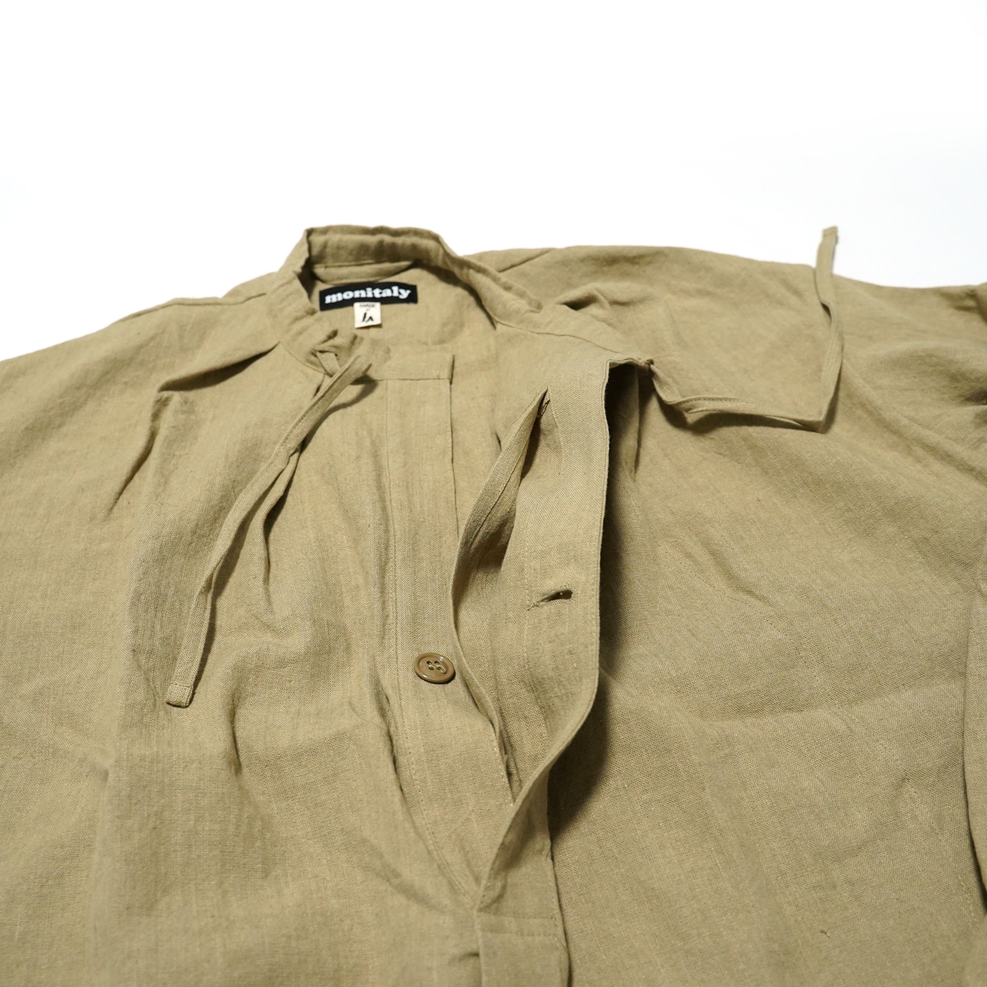 No:M29502 | Name:Military Smock Pullover | Color:230G LINEN KHAKI【MONITALY】-MONITALY-ADDICTION FUKUOKA