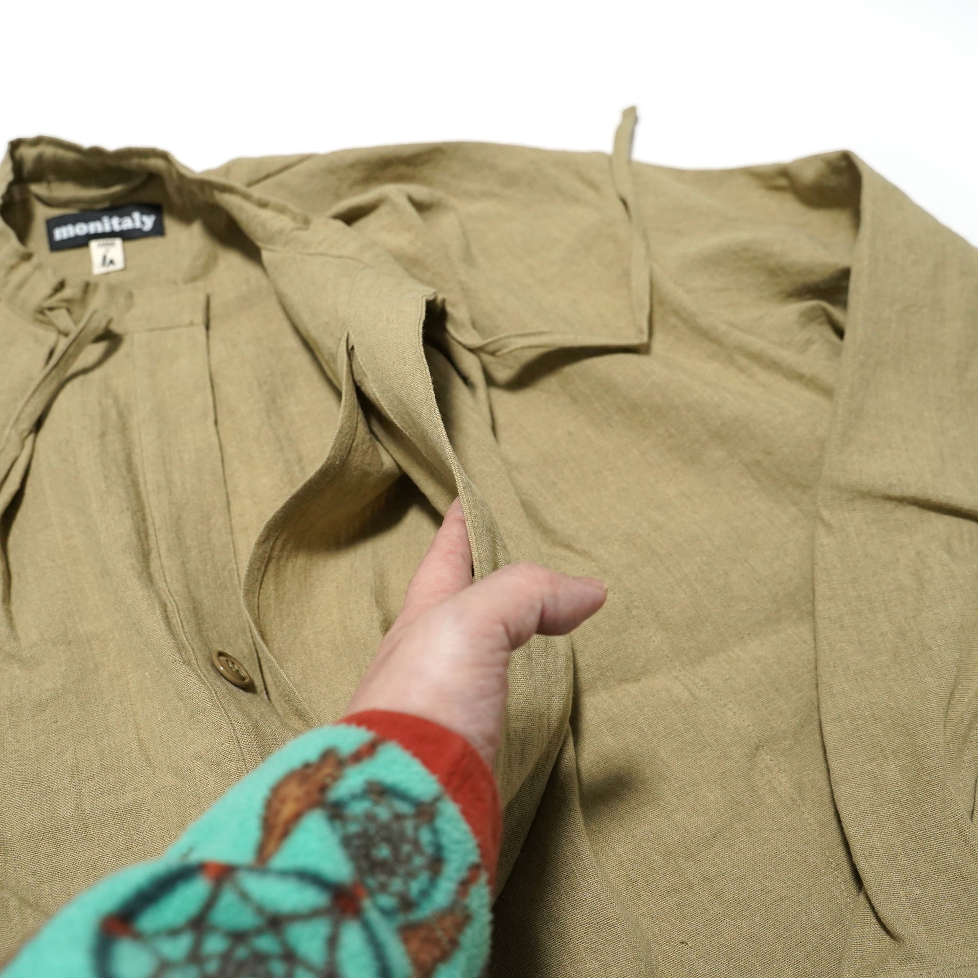 No:M29502 | Name:Military Smock Pullover | Color:230G LINEN KHAKI【MONITALY】-MONITALY-ADDICTION FUKUOKA