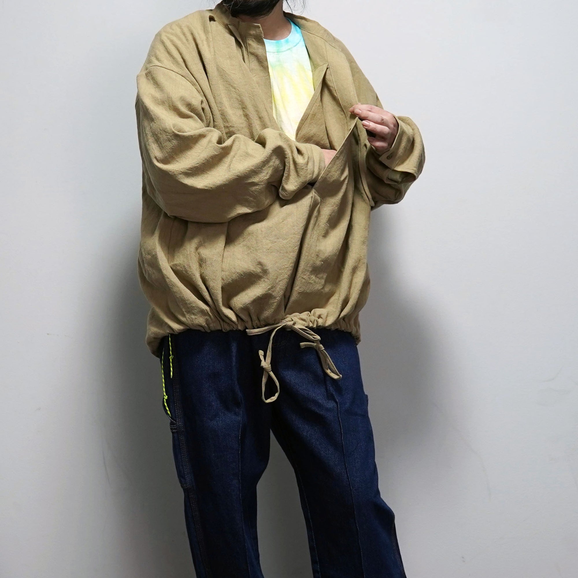 No:M29502 | Name:Military Smock Pullover | Color:230G LINEN KHAKI【MONITALY】-MONITALY-ADDICTION FUKUOKA
