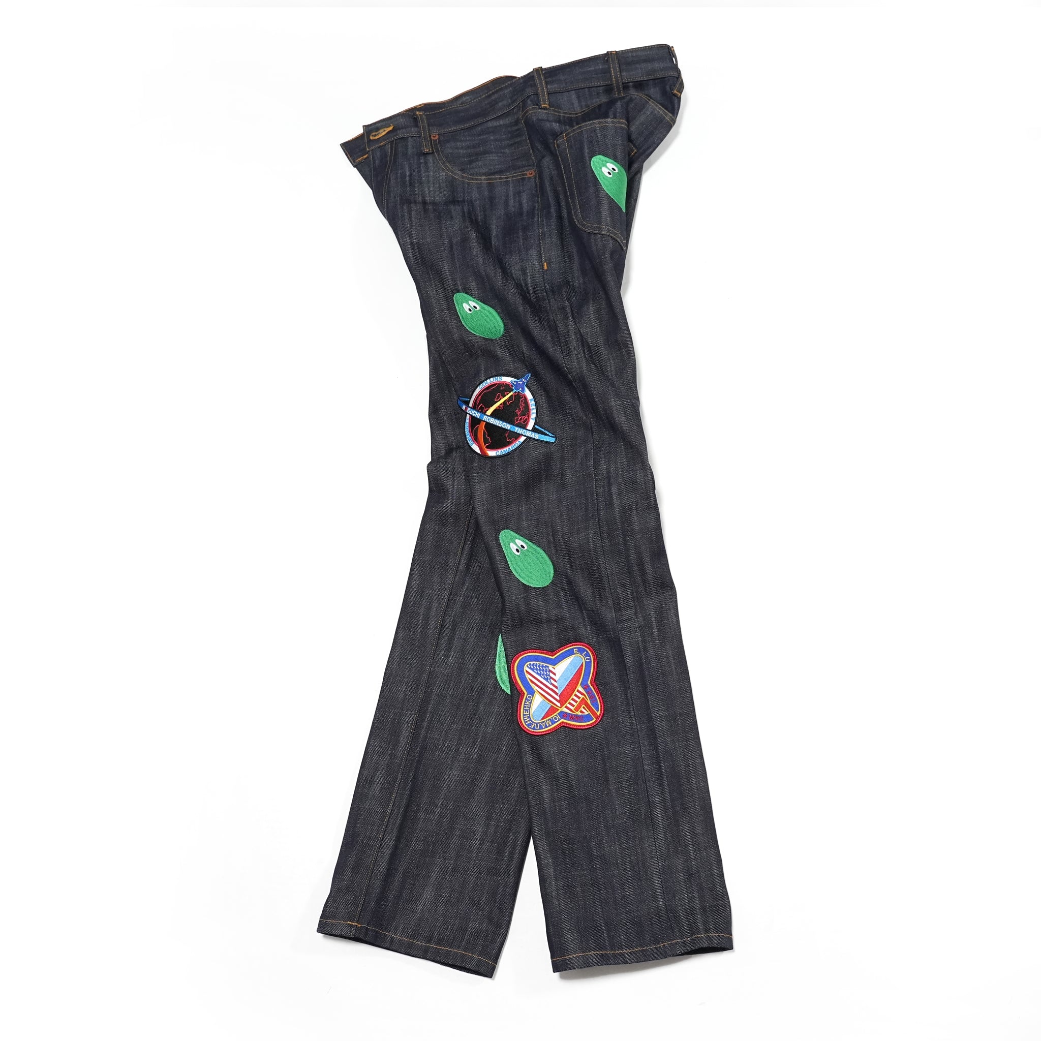 No:M31304 | Name:Monitaly Xx Jeans W/ Avocado Embroidery And Patches |