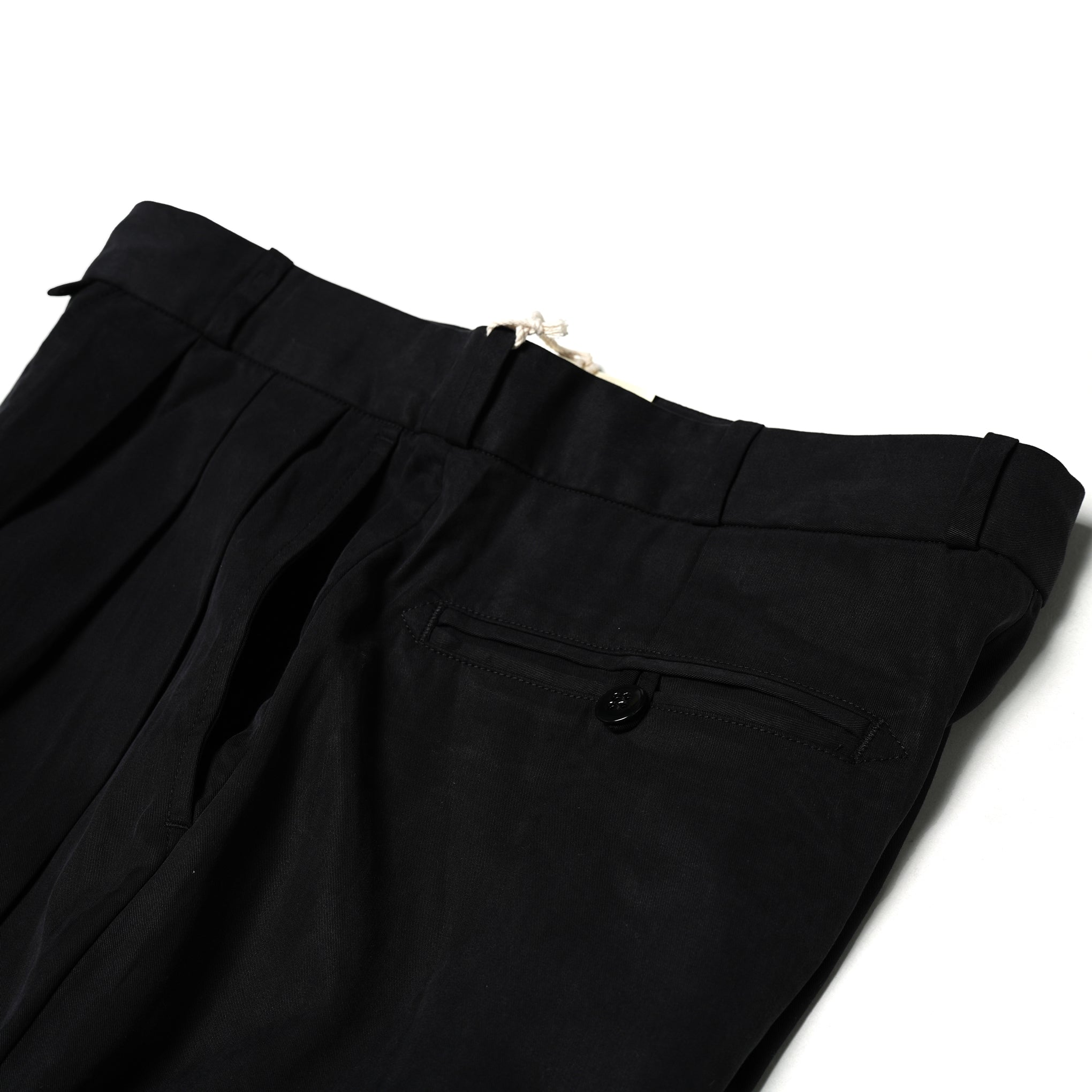 No:M31310-2 | Name:Triple Tuck Wide Pants | Color:Tencel Black【MONITALY_モニタリー】