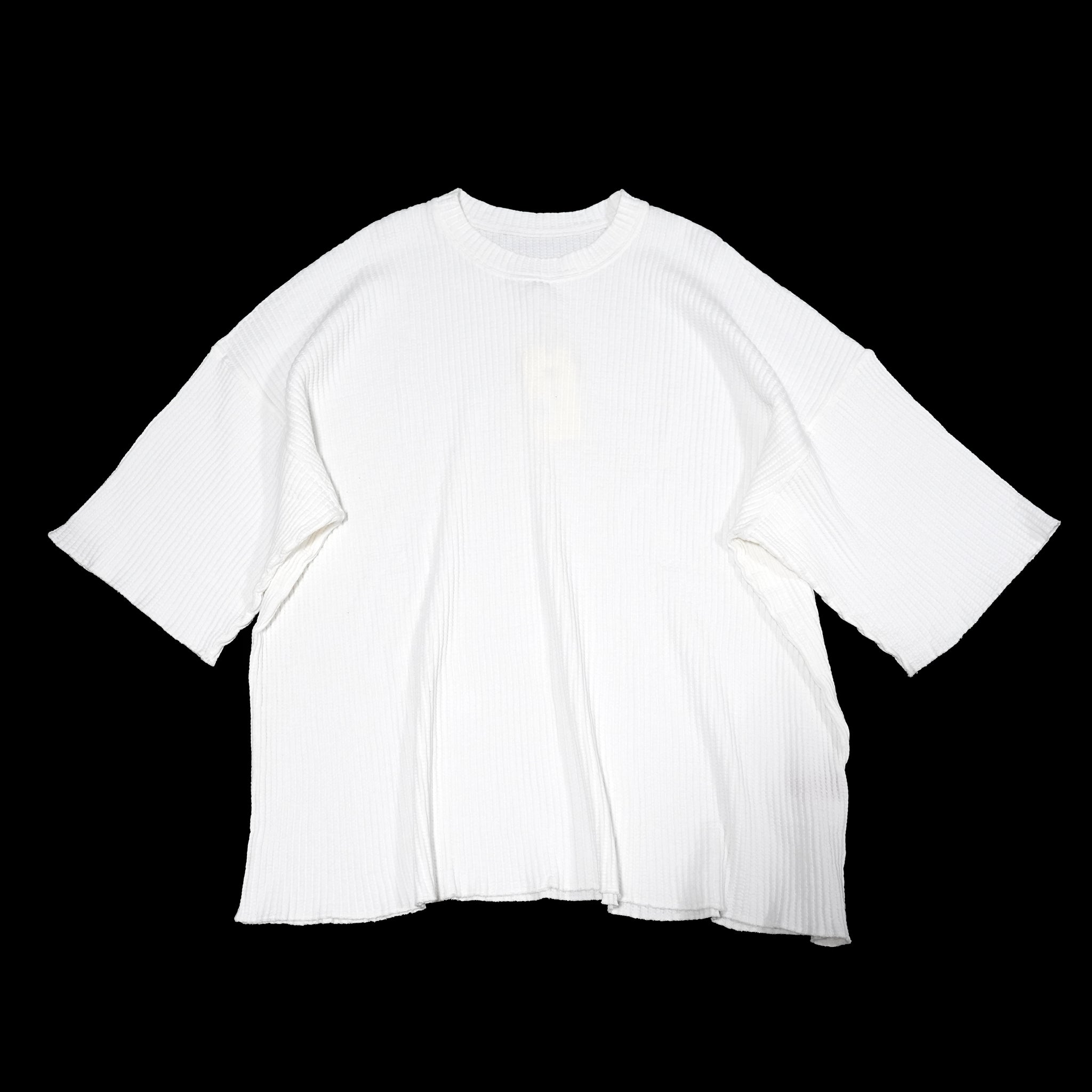 No:M31752 | Name:Thermal Cut Off Edges S/S | Color:Cream/Black【MONITALY_モニタリー】【archive】