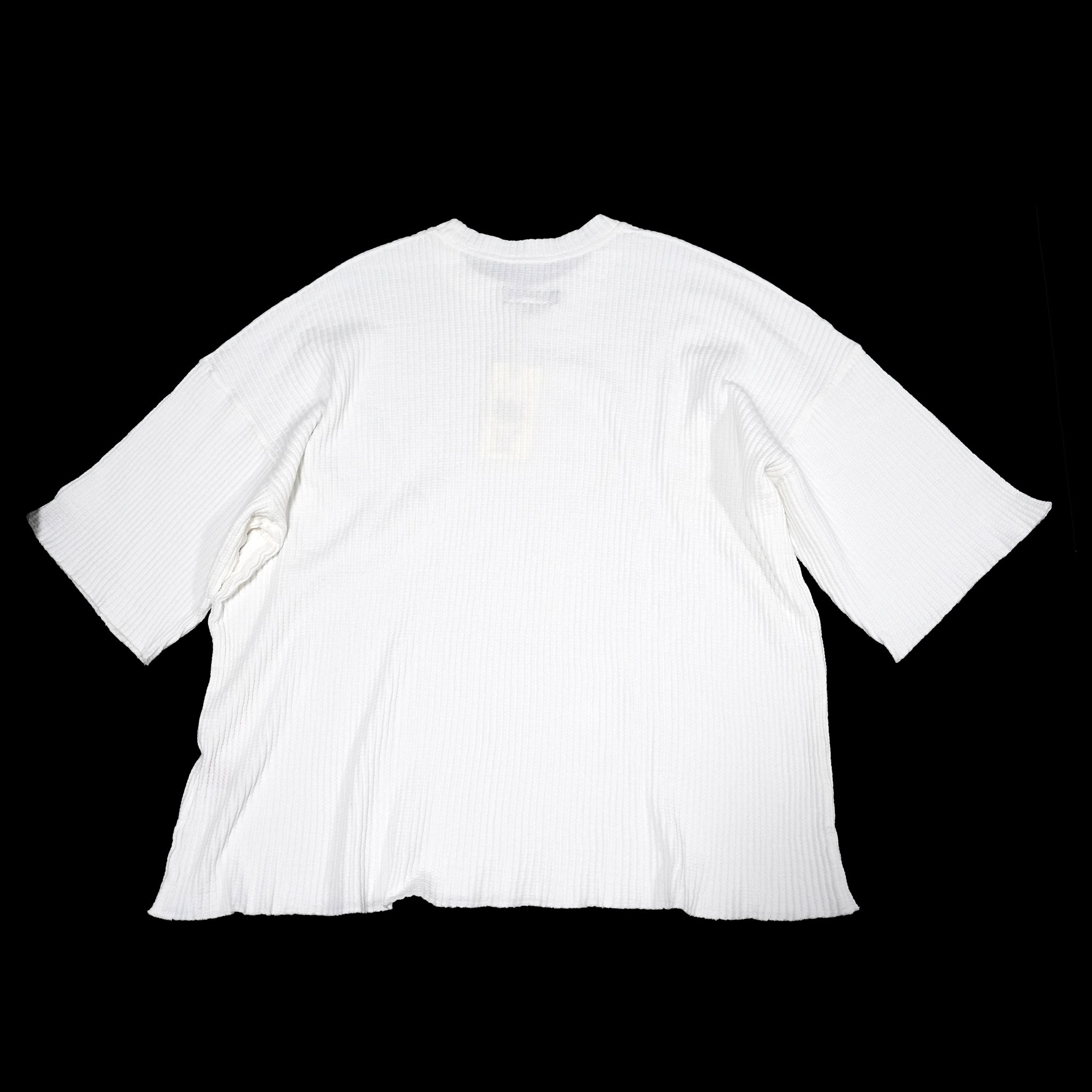 No:M31752 | Name:Thermal Cut Off Edges S/S | Color:Cream/Black【MONITALY_モニタリー】【archive】