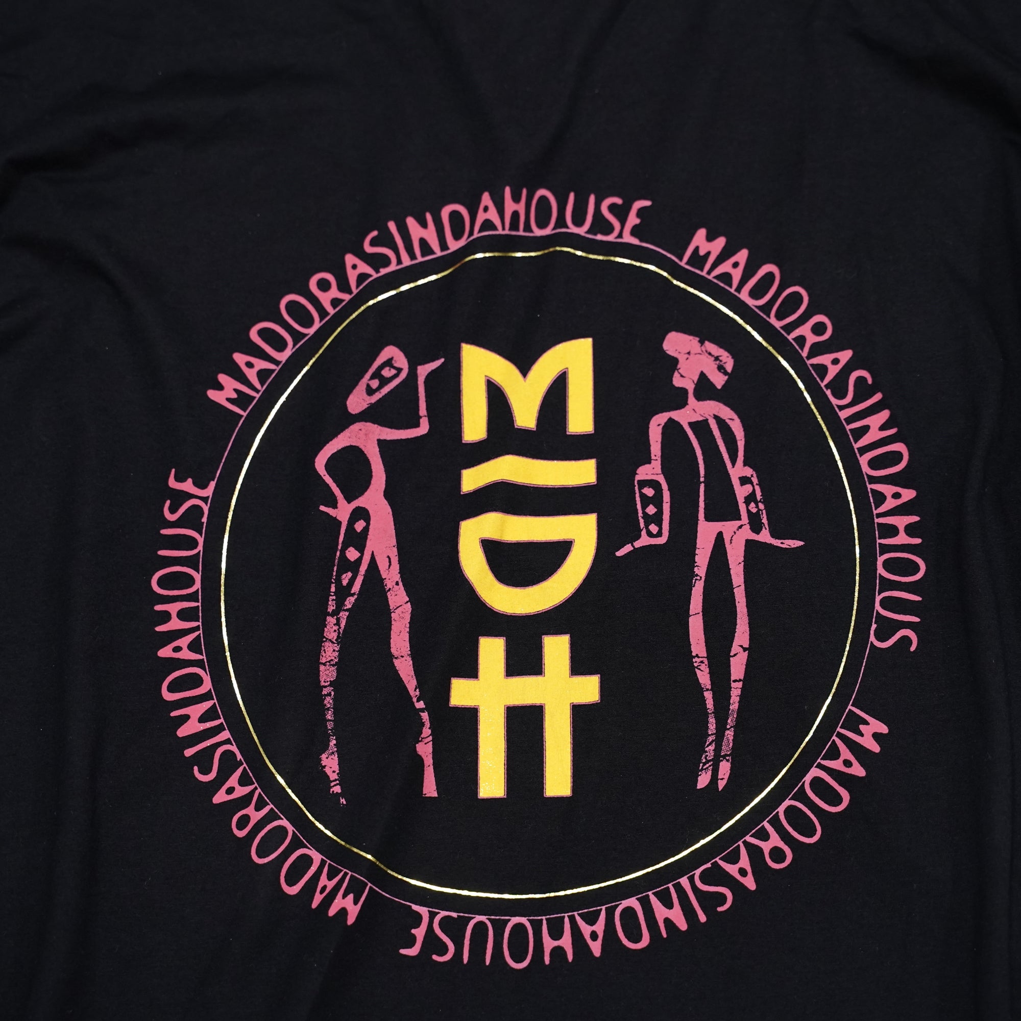 No:24235 | Name:MIDH GOLD LYRICS ORGANIC UNISEX TEE | Color:Washed Black | Size:M/L【ONE TEASPOON】-ONE TEASPOON-ADDICTION FUKUOKA