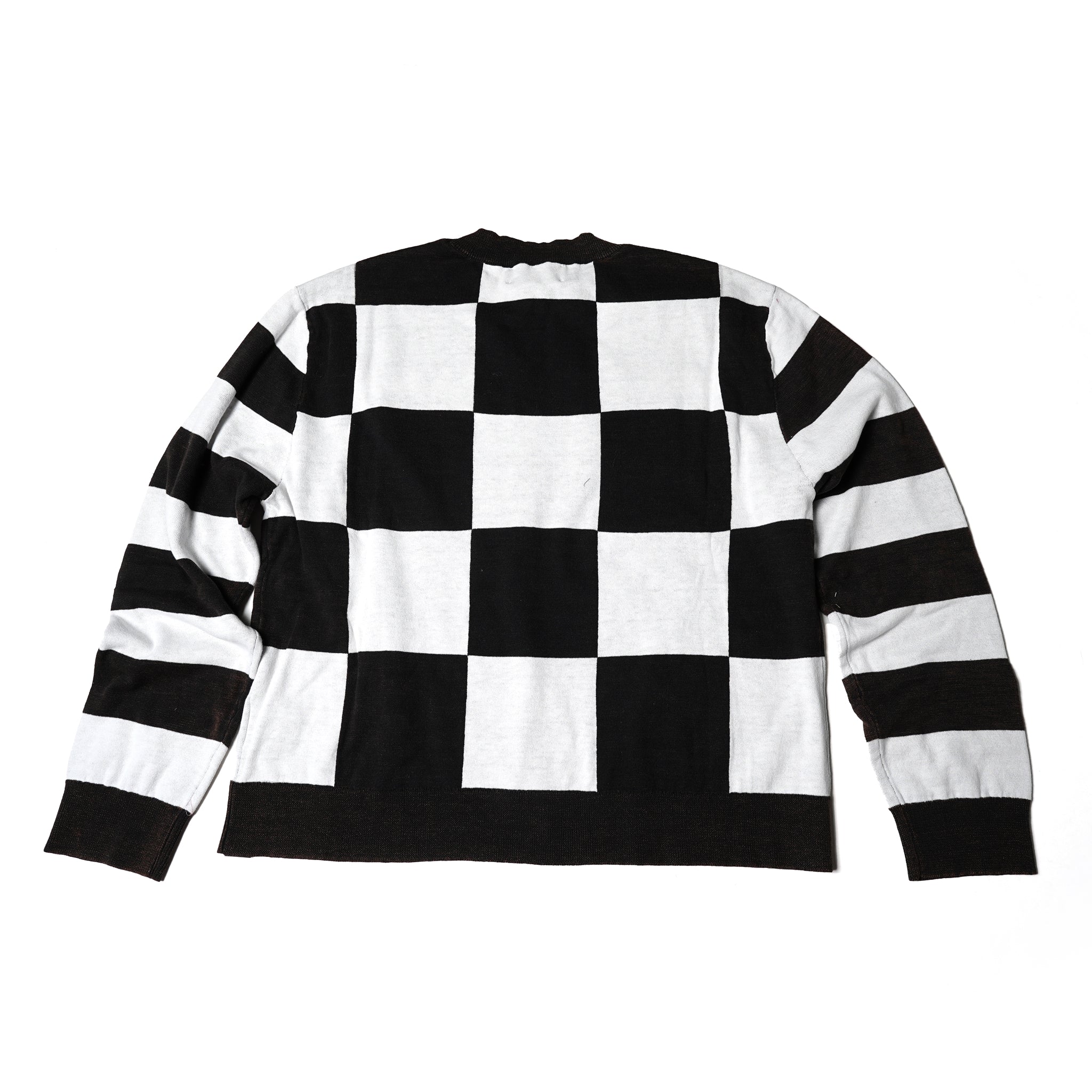 No:25576 | Name:SCOREBOARD SMILEY KNIT SWEATER | Color:Black White【ONE TEASPOON_ワンティースプーン】