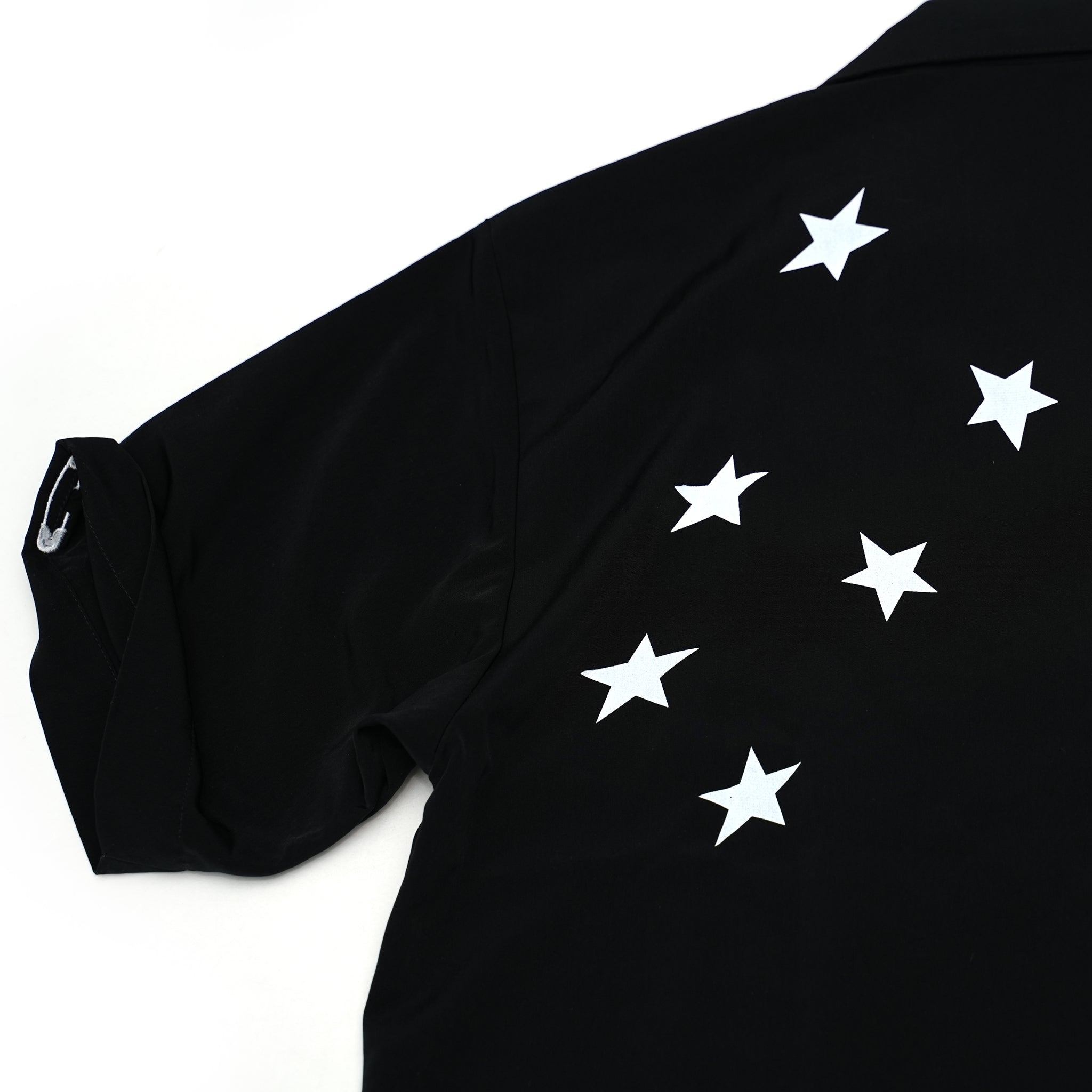 No:SH465 | Name:英国反逆分子 Open Collar Shirts | Color:Sax/Black | Size:L/XL |【ORIGINAL JOHN_オリジナルジョン】