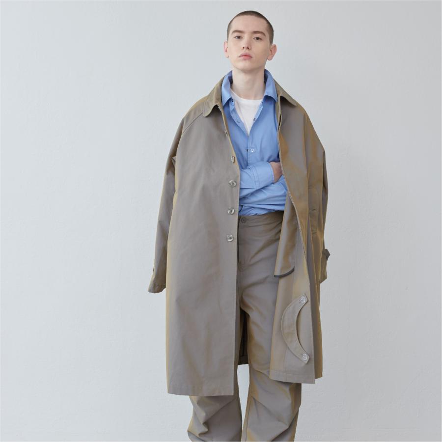 Graves_Bal Collar Coat – Offwhite / Beige / Charcoal / Black | KELEN MEN