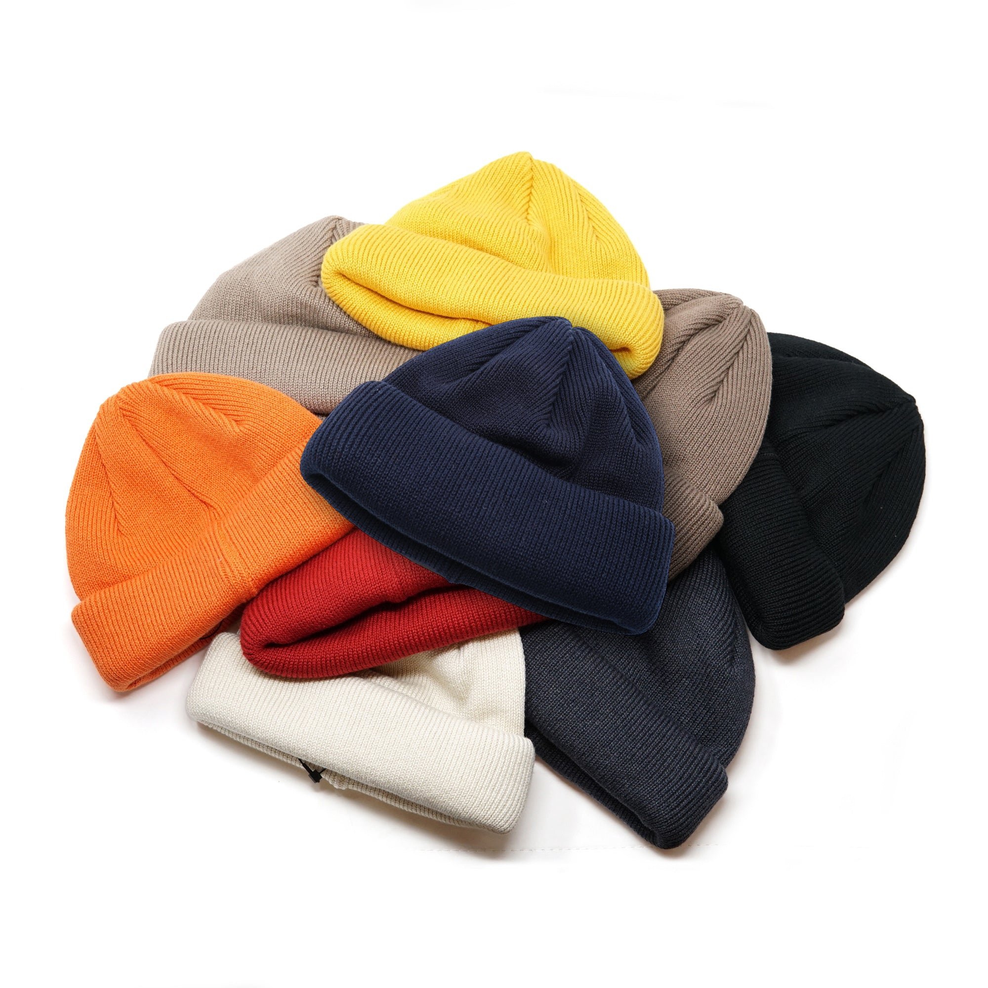 No:RL-18-935 | Name:Roll Knit Cap | Color:Green/Beige/Brown/Ivory/Red/Charcoal/Mustard/Orange/Black【RACAL_ラカル】
