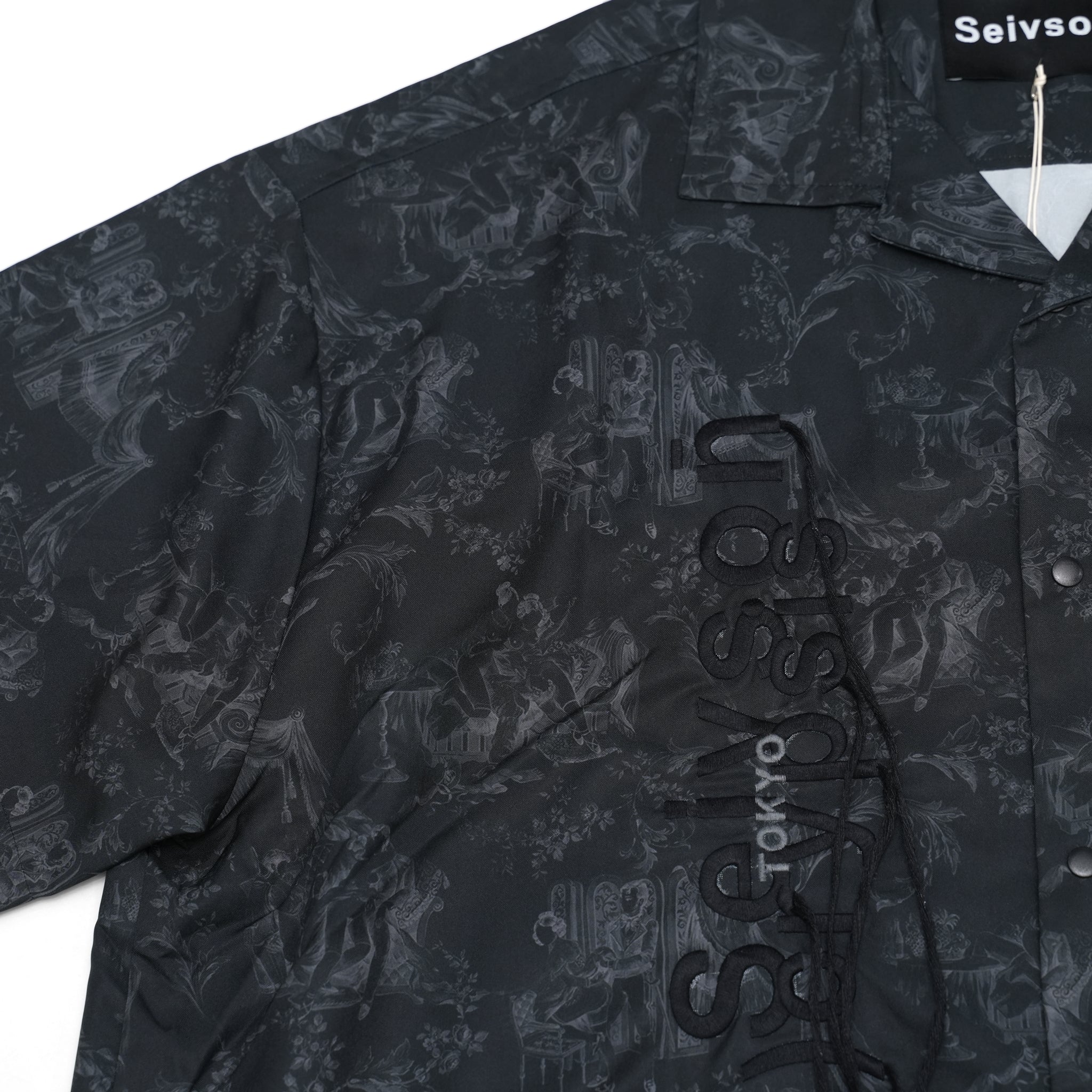 No:SNA22-SP-S01 | Name:TOKYO FASHION WEEK LIMITED SEIVSON*ACRYPSIS SHIRTS | Col:Black【(A)crypsis_エイクライプシス】【SEIVSON_セイヴソン】