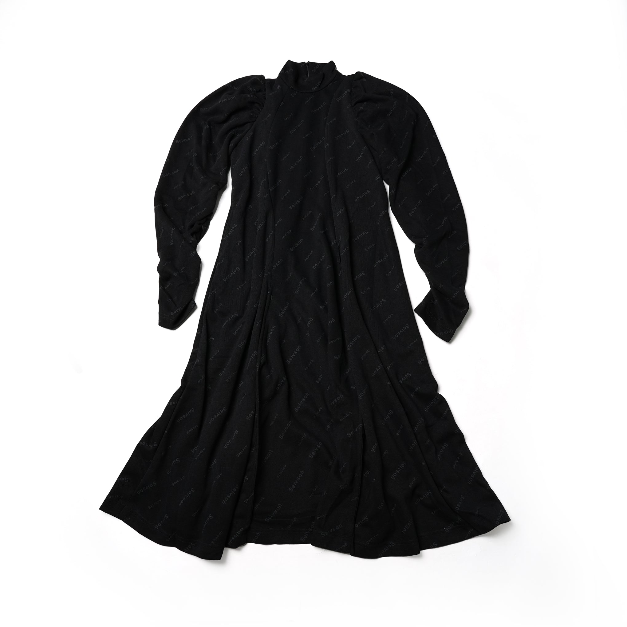 No:SNS23-D03black | Name:Seivson x dearruigallery Spring/Summer Show Edition " S-Shaped Cut Inner Swivel Skirt Dress " Deep Night Fog Black | Color:Black【SEIVSON_セイブソン】