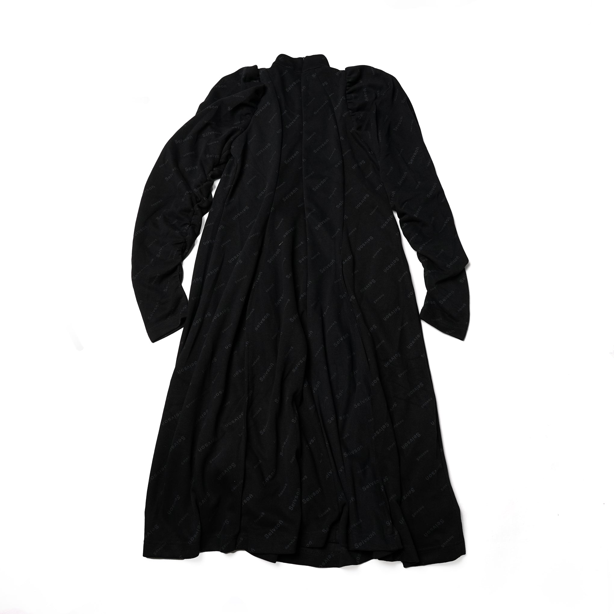 No:SNS23-D03black | Name:Seivson x dearruigallery Spring/Summer Show Edition " S-Shaped Cut Inner Swivel Skirt Dress " Deep Night Fog Black | Color:Black【SEIVSON_セイブソン】
