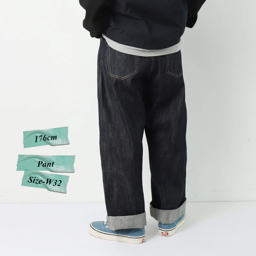 No:#497 | Name:STANDARD-WEEKEND WIDE JEANS | Color:DENIM | Size:W30/W32【WORKWARE】