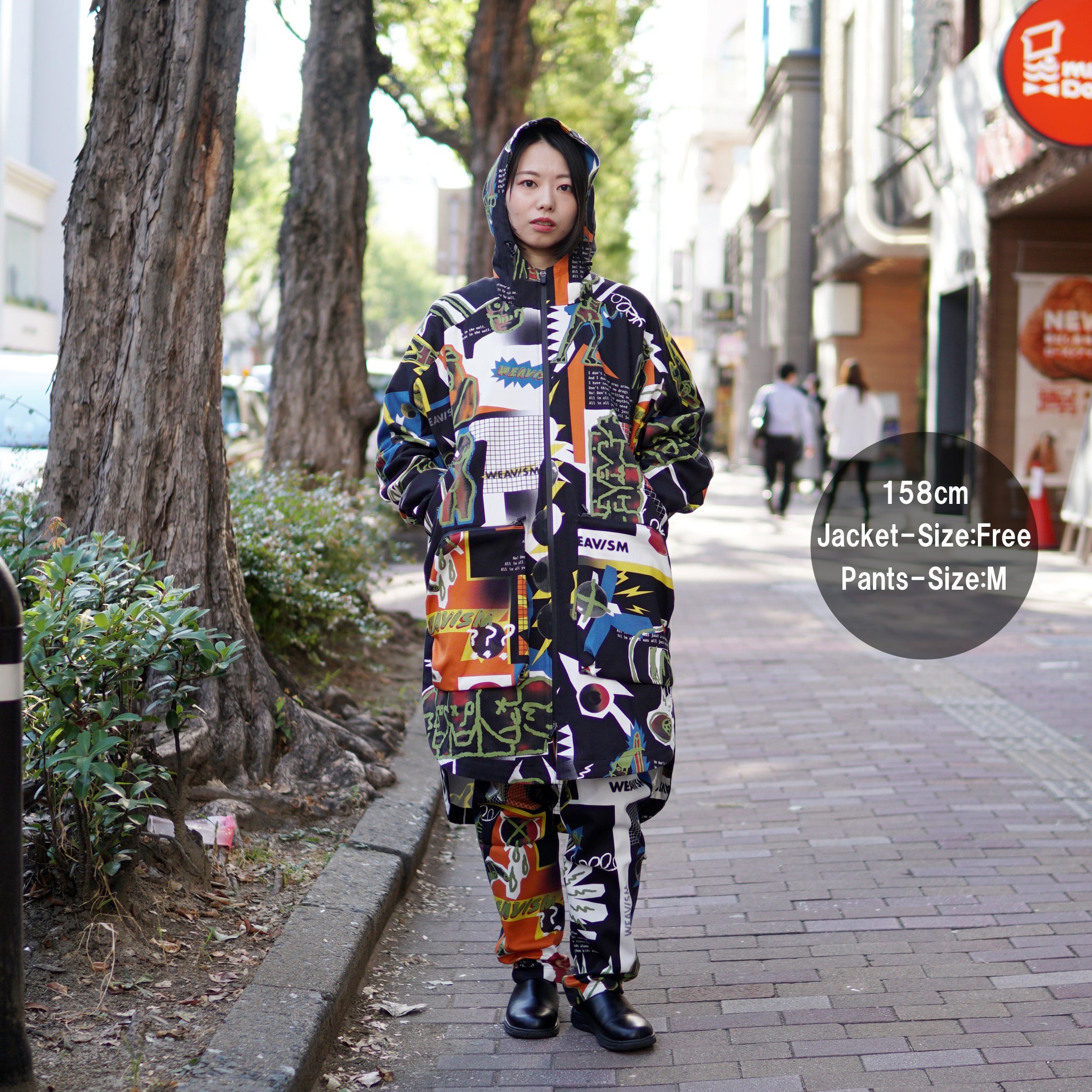 No:WDM20R0812C | Name:Pants With Side Flaps And Large Patch Pockets | Color:Punkart | Size:M/L【WEAVISM_ウィーヴィズム】【archive】