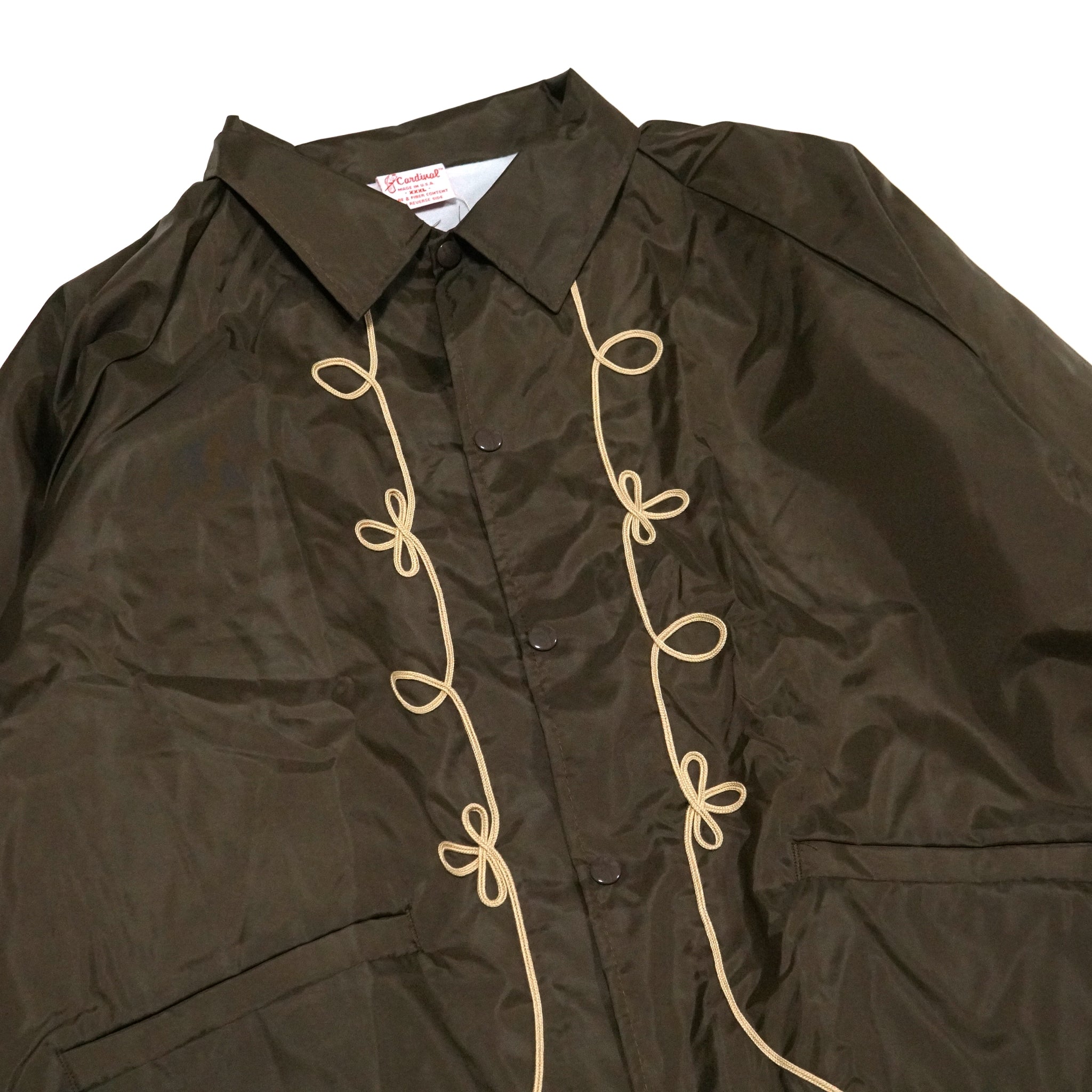 tl23s004 | rope emb coaches jacket | – Brown/Purple | THRIFTY LOOK