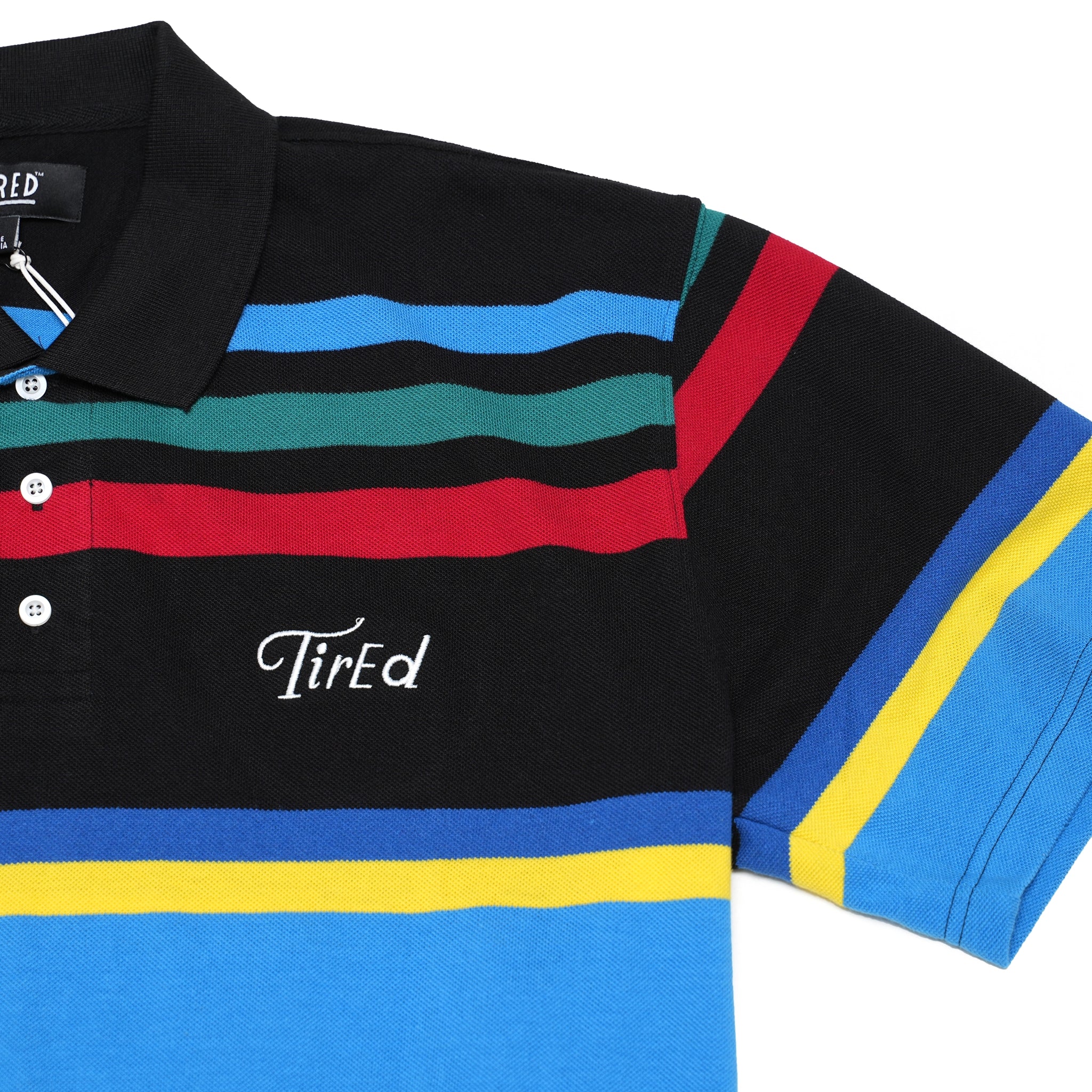 No:TS00176 | Name:STRIPED POLO | Color:Multi【TIRED_タイレッド】