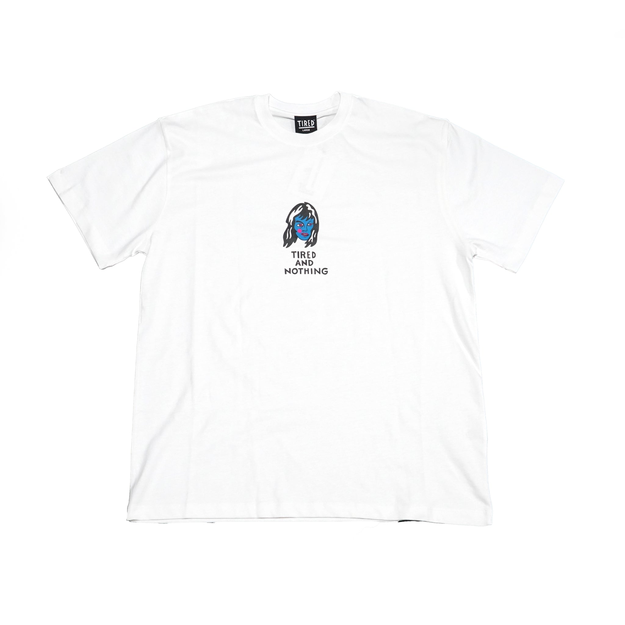 No:TS00265 | Name:GHOST SS TEE (ORGANIC) | Color:White【TIRED_タイレッド】【ネコポス選択可能】