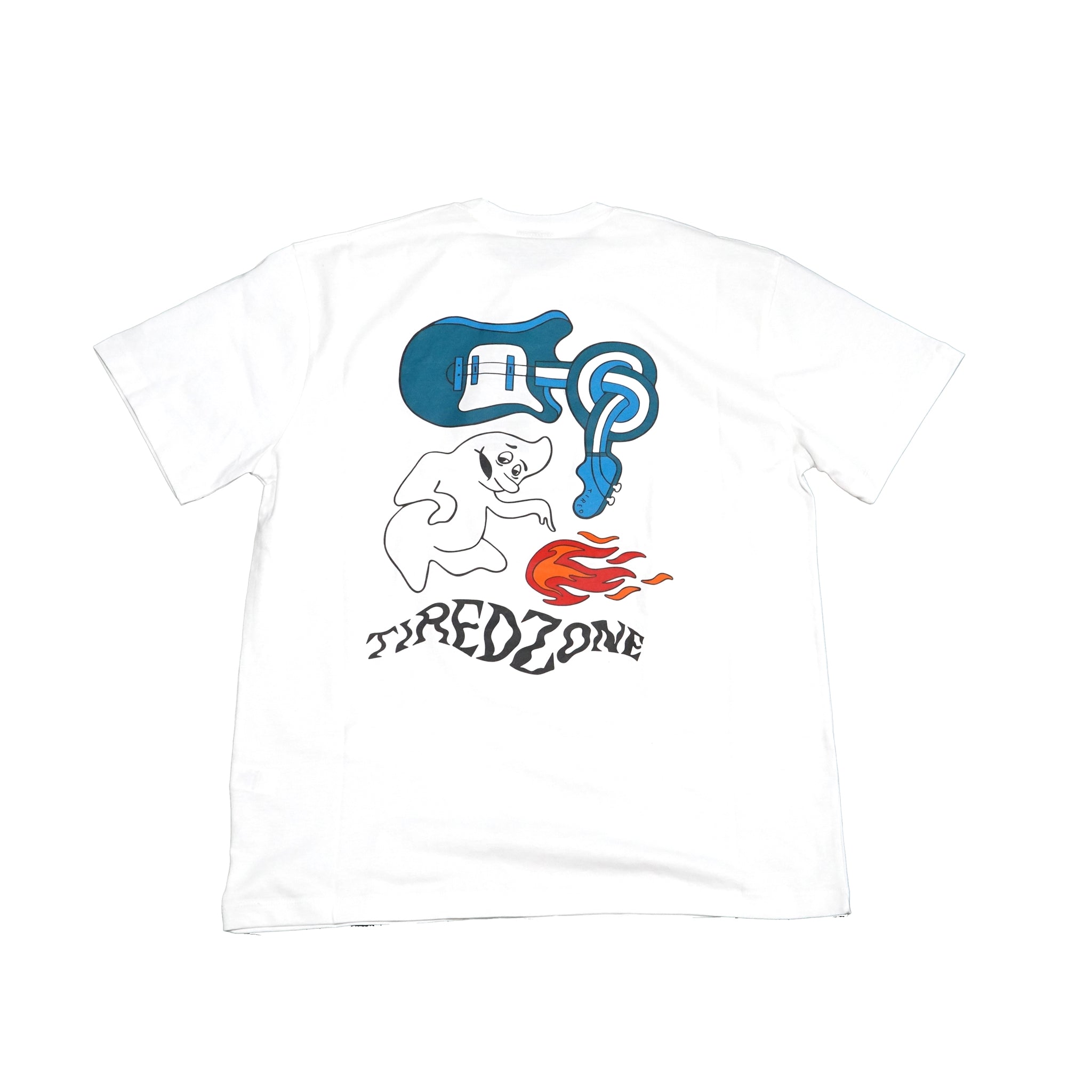 No:TS00265 | Name:GHOST SS TEE (ORGANIC) | Color:White【TIRED_タイレッド】【ネコポス選択可能】
