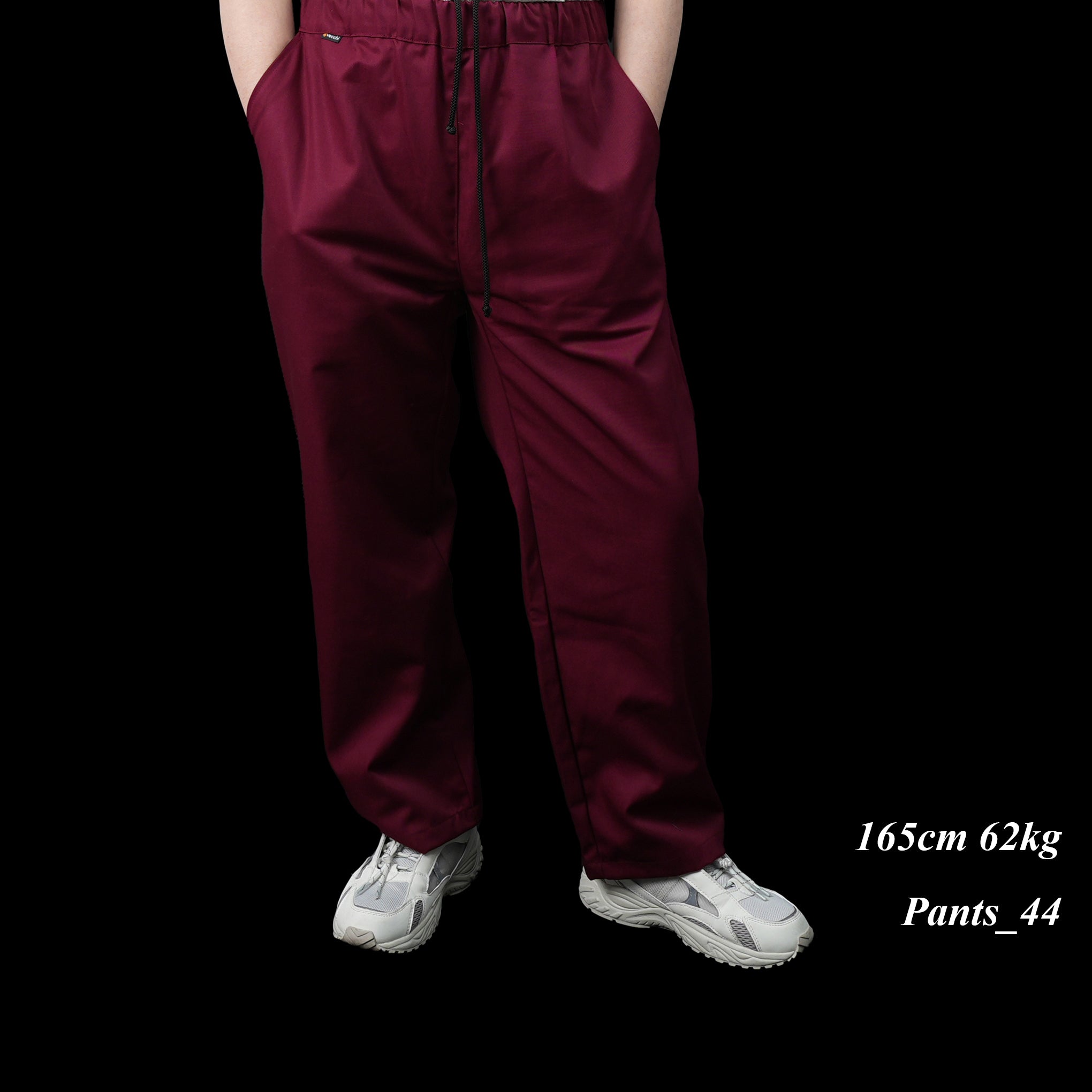 No:VE-23SS-V1 | Name:C.Coulisse Easy Pants | Color:Green/Burgundy/Brow