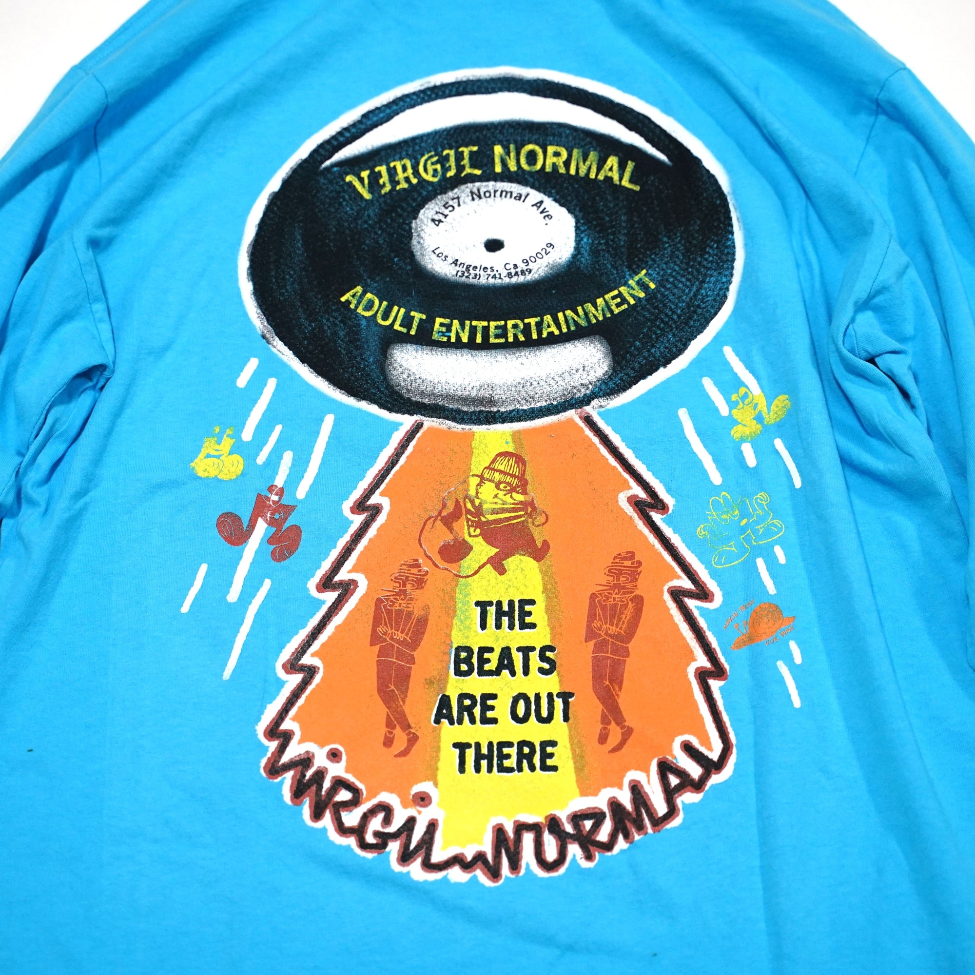 No:VN214B | Name:The Beats Are Out There Ls Tee | Color:Hanalei | Size:M/L/XL【VIRGILNORMAL】-MEG COMPANY-ADDICTION FUKUOKA