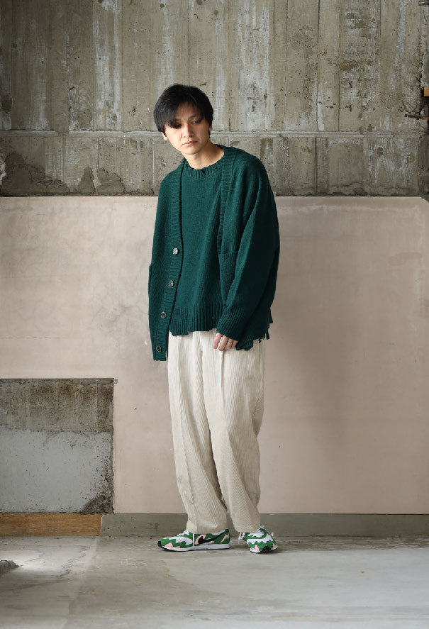 No:VOO-1070 D | Name:Fringe Crew（ダメージ） | Color:Mustard/Green/Black | Size:Queen/King【VOO】【入荷予定アイテム・入荷連絡可能】-VOO-ADDICTION FUKUOKA