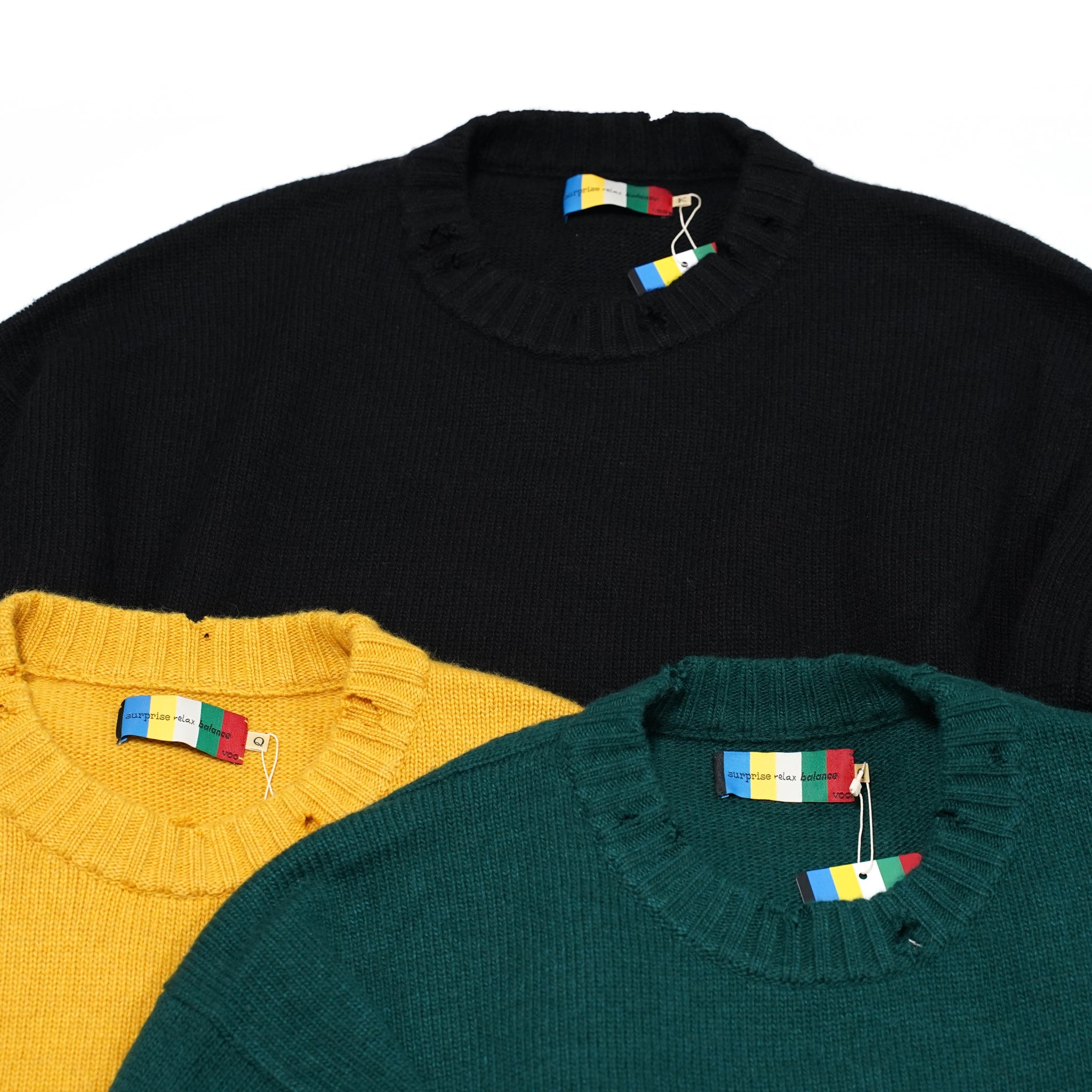 No:VOO-1070 D | Name:Fringe Crew（ダメージ） | Color:Mustard/Green/Black | Size:Queen/King【VOO_ヴォー】【archive】