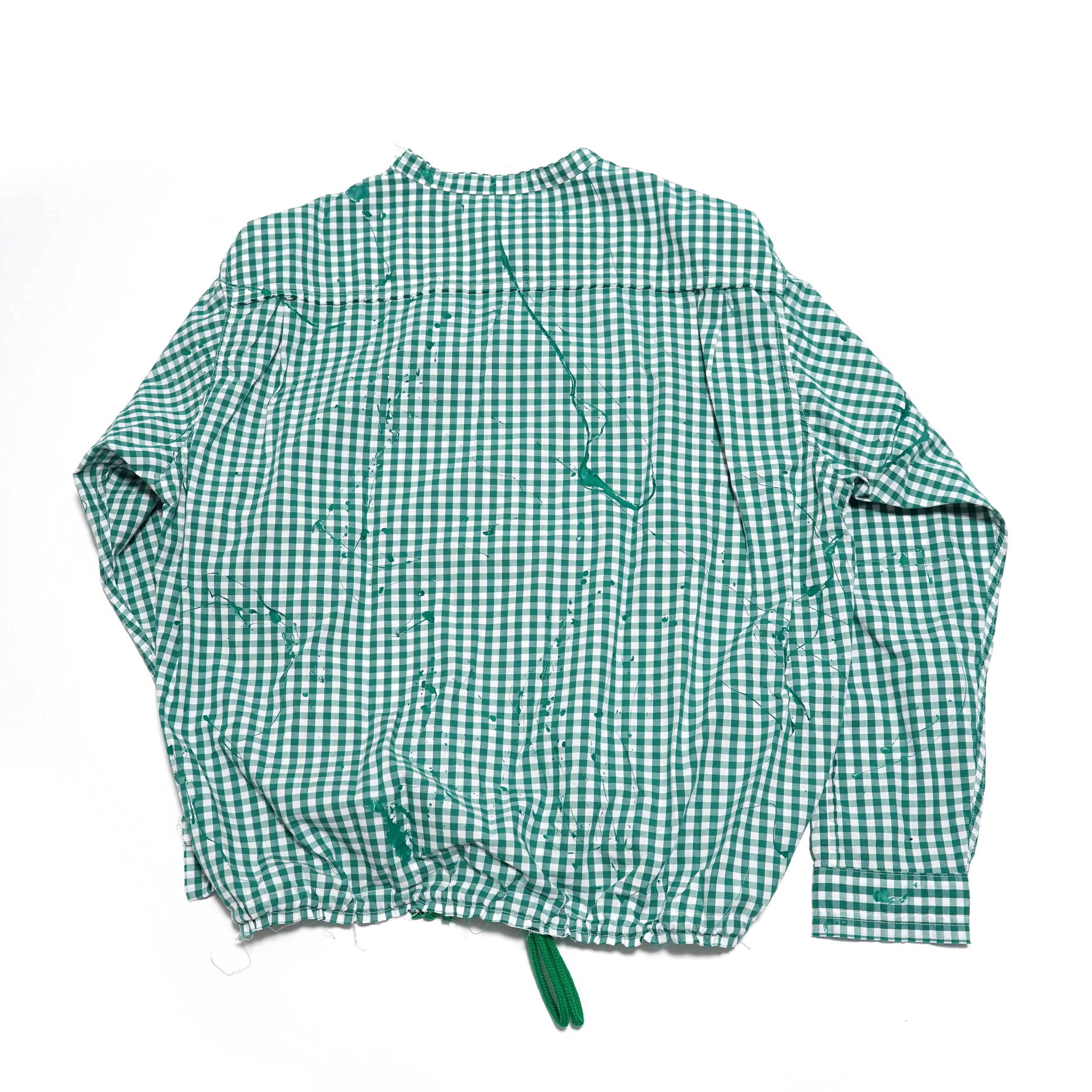 No:voo-1040 | Name:JAGGED PAINT SHACKET | Color:GREEN | Size-Q/K【VOO】-VOO-ADDICTION FUKUOKA