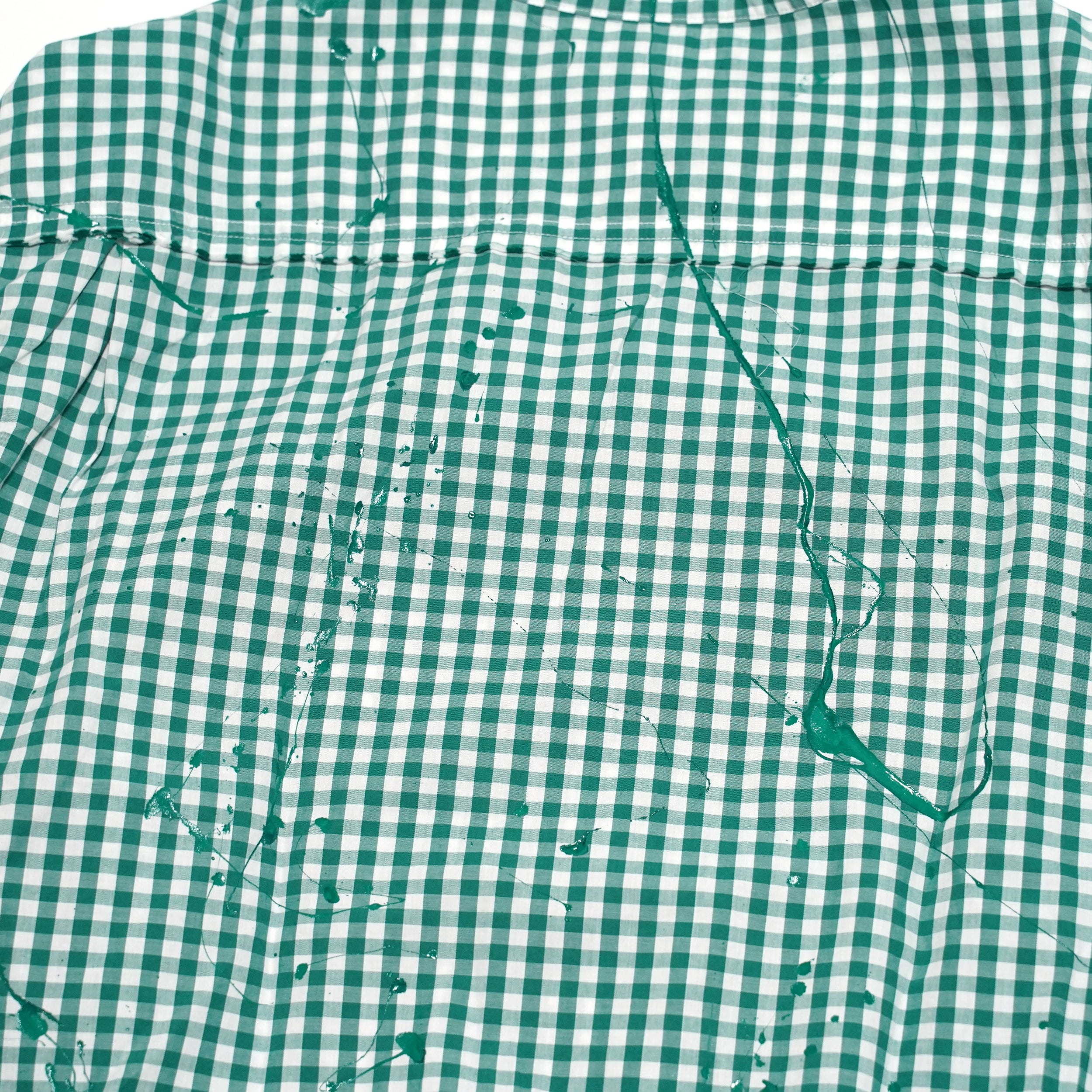 No:voo-1040 | Name:JAGGED PAINT SHACKET | Color:GREEN | Size-Q/K【VOO】-VOO-ADDICTION FUKUOKA