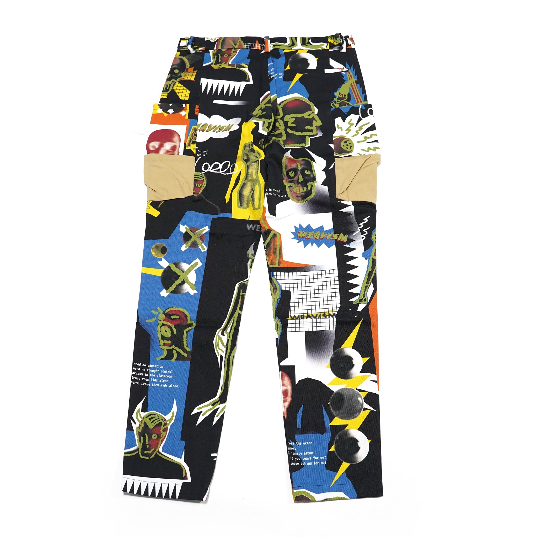 No:WDM20R0812C | Name:Pants With Side Flaps And Large Patch Pockets | Color:Punkart | Size:M/L【WEAVISM_ウィーヴィズム】【archive】