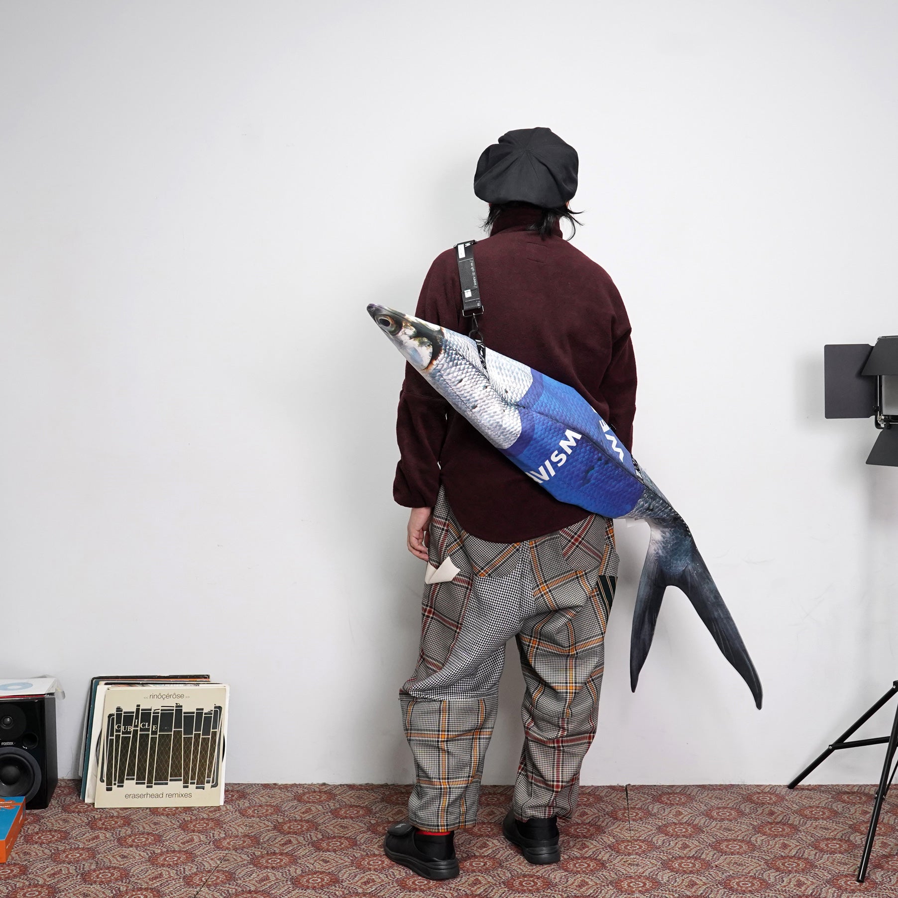 NO:WDAC0R0181A | Name:WHAT FISH Bag Big - Gray | 【WEAVISM】-WEAVISM-ADDICTION FUKUOKA
